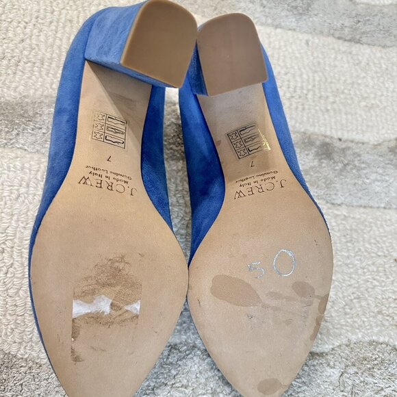 J crew Blue Heel Suede pump - Picture 8 of 11